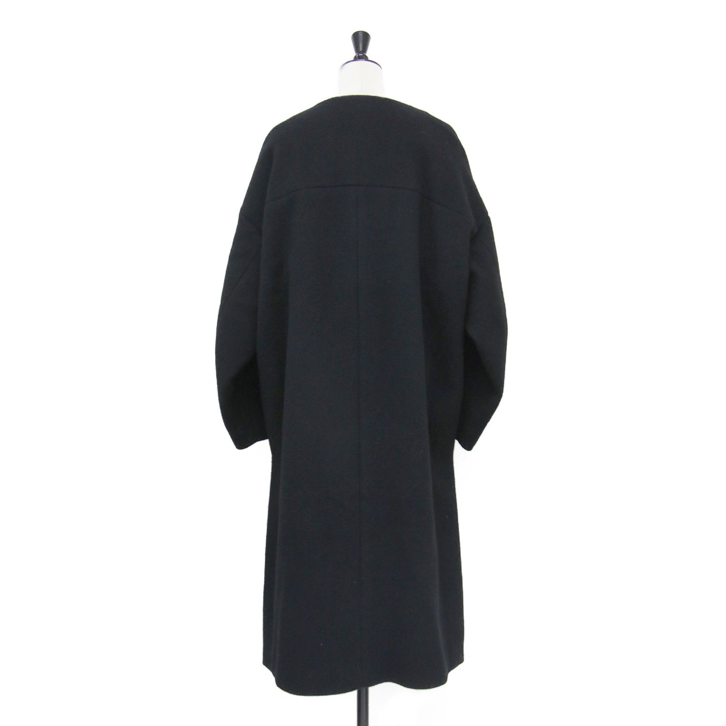 ウール ビーバー ロング コート / Beaver Coat ノーカラー オーバーサイズ