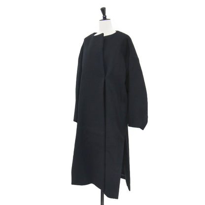 ウール ビーバー ロング コート / Beaver Coat ノーカラー オーバーサイズ