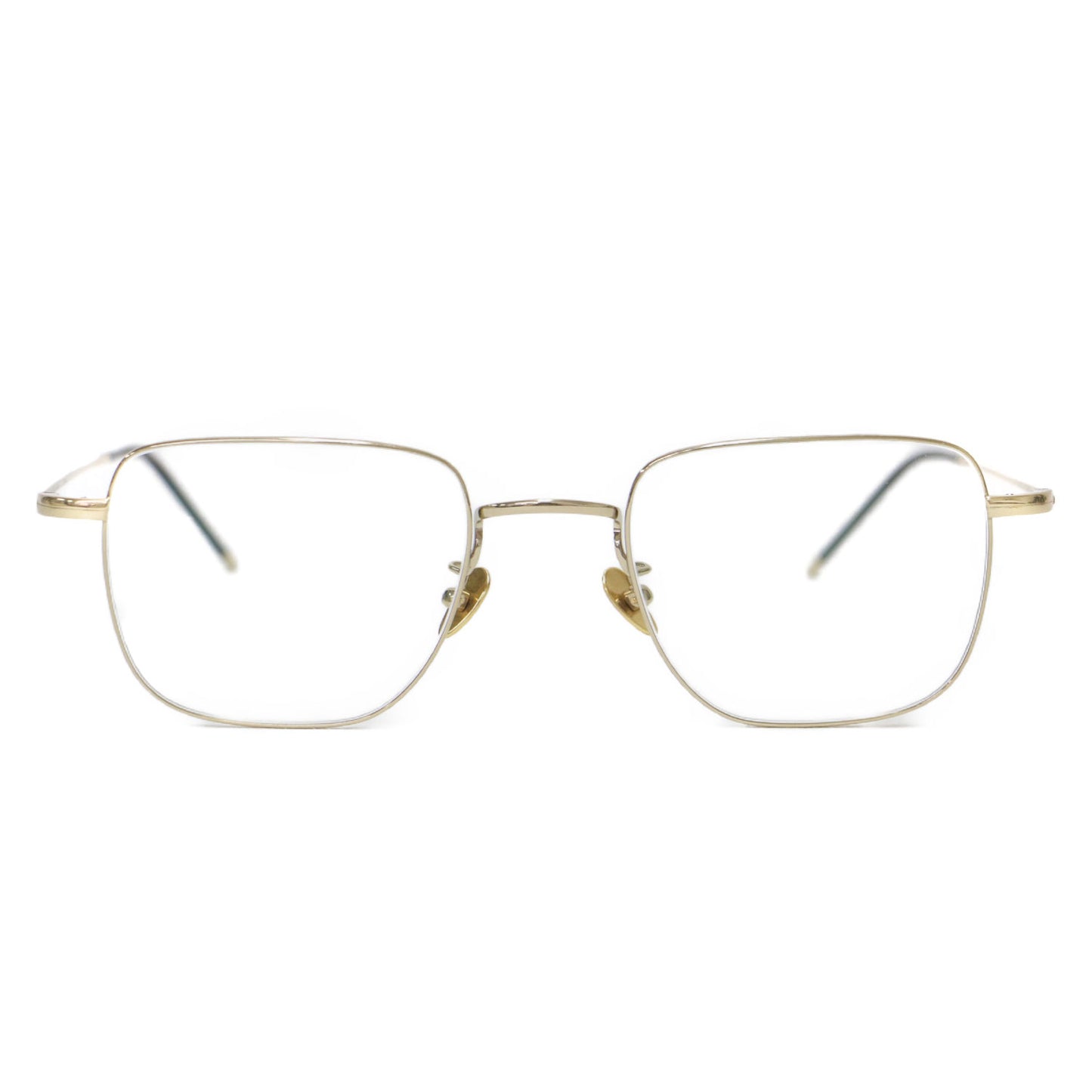 25春夏 スクエア型 メタルフレーム 眼鏡 / FS26 アイウェア チタン