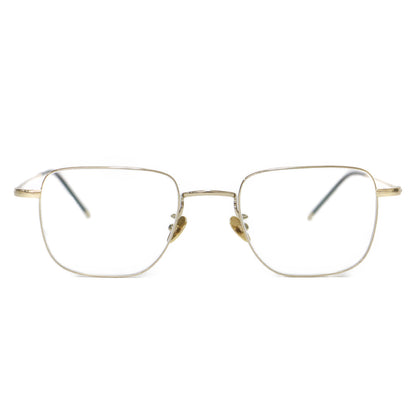 25春夏 スクエア型 メタルフレーム 眼鏡 / FS26 アイウェア チタン