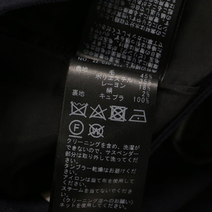 22秋冬 サスペンダー パンツ / ワイド ハイウエスト ピンストライプ ウール