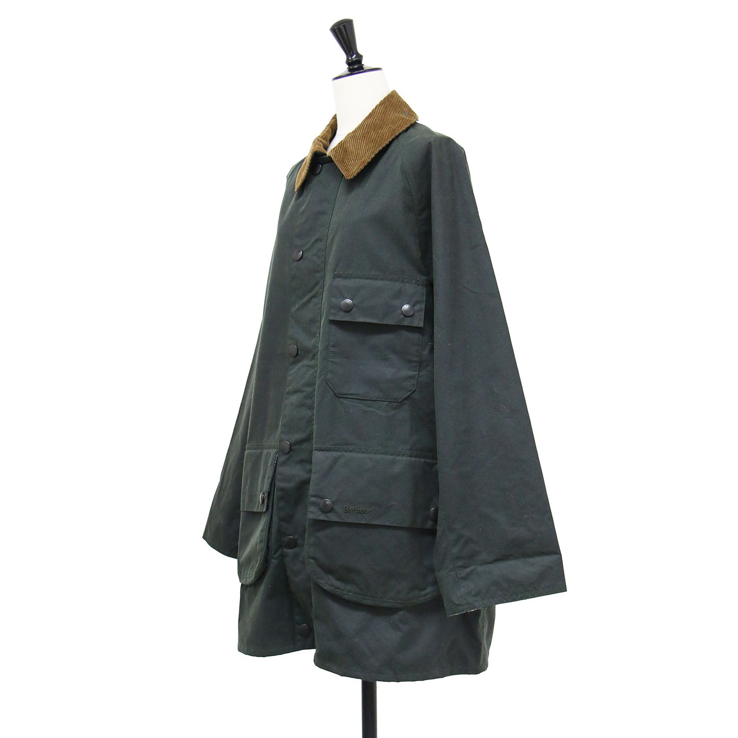 25秋冬 SOLWAY ワックスジャケット オーバーサイズフィット / ソルウェイ ステンカラー ミドル丈 ワックスドコットン