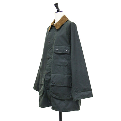 25秋冬 SOLWAY ワックスジャケット オーバーサイズフィット / ソルウェイ ステンカラー ミドル丈 ワックスドコットン