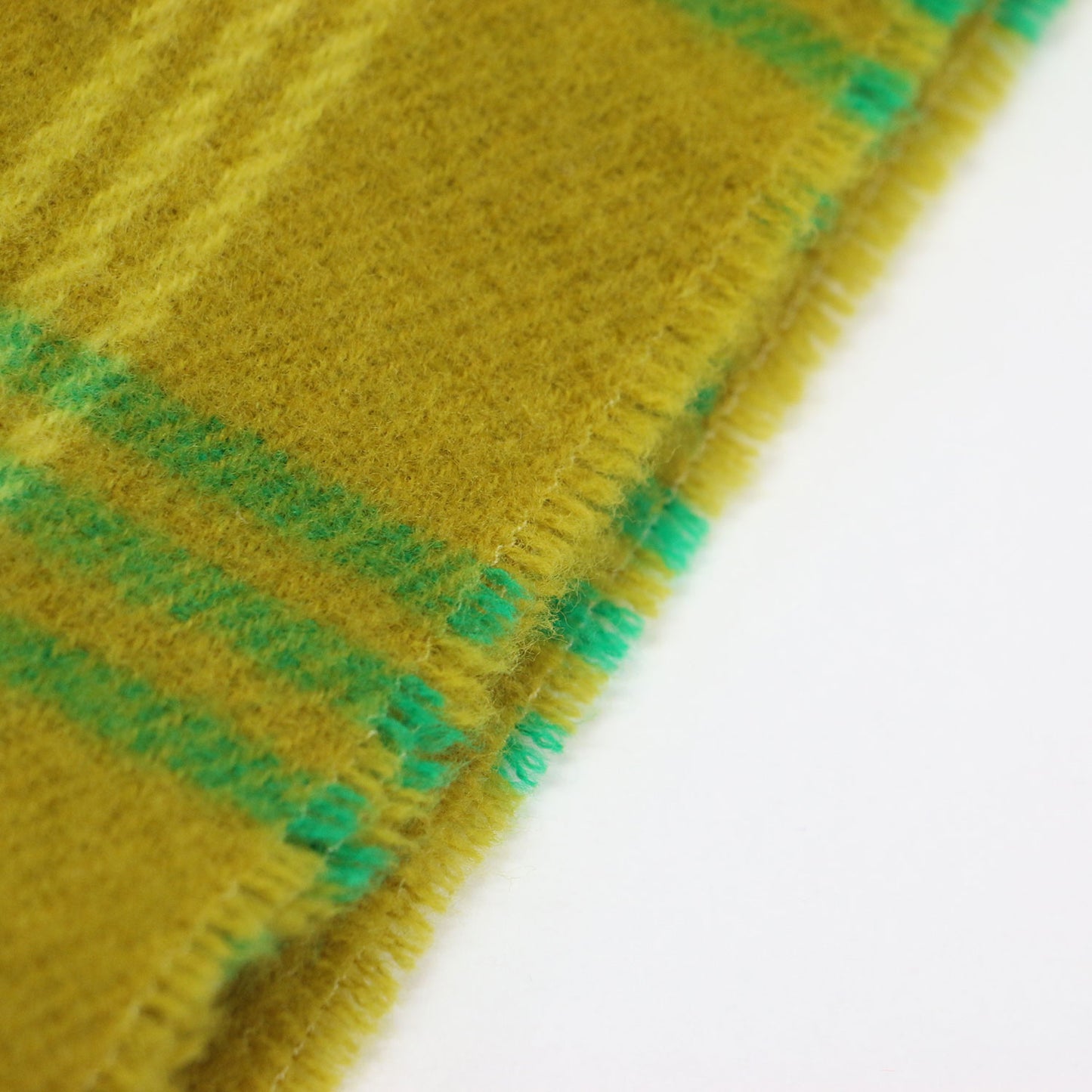 23秋冬 ウール チェック マフラー / ストール フリンジ ロゴラベル