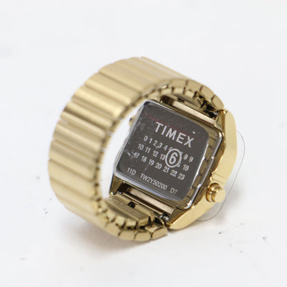 × TIMEX 25秋冬 リングウォッチ / T80 RING WATCH 指輪 メタリック ロゴ デジタル 時計
