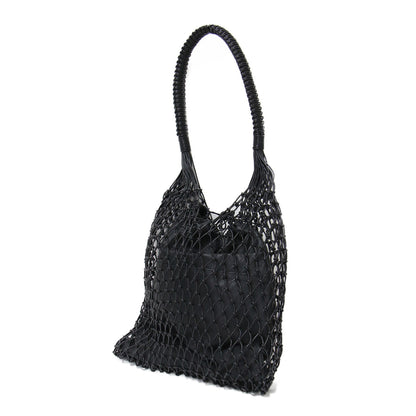 レザー ワンショルダー メッシュバッグ / BANGALORE W HANDLES ハンドバッグ トート 巾着 本革