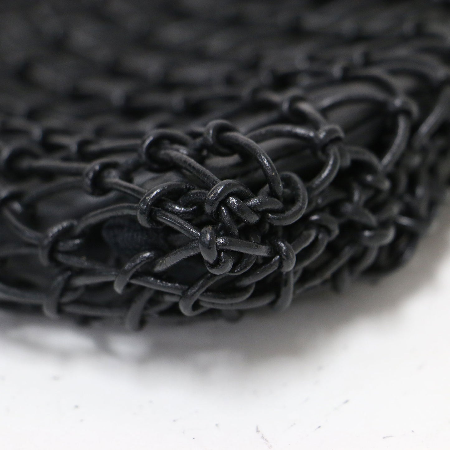 レザー ワンショルダー メッシュバッグ / BANGALORE W HANDLES ハンドバッグ トート 巾着 本革