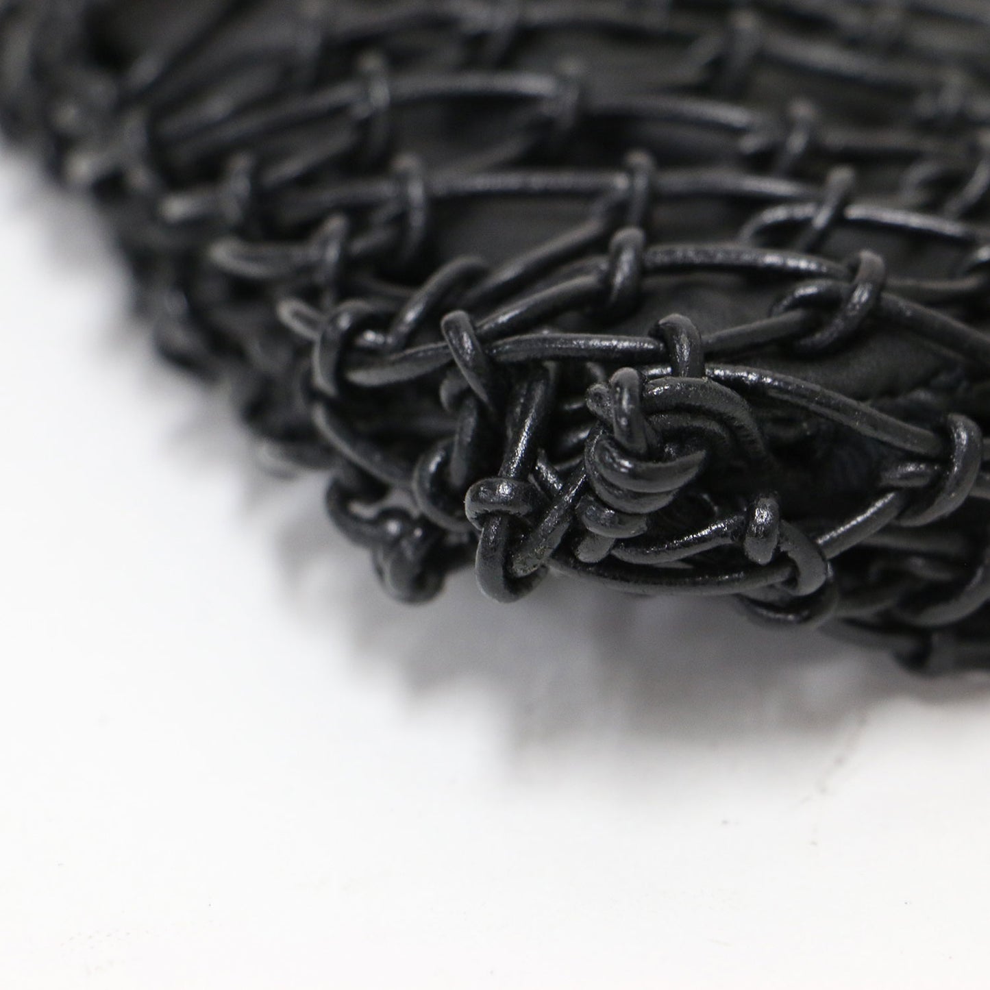 レザー ワンショルダー メッシュバッグ / BANGALORE W HANDLES ハンドバッグ トート 巾着 本革