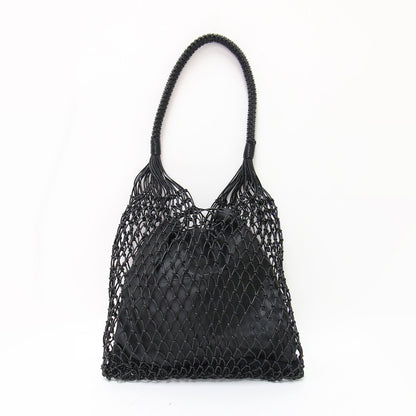 レザー ワンショルダー メッシュバッグ / BANGALORE W HANDLES ハンドバッグ トート 巾着 本革