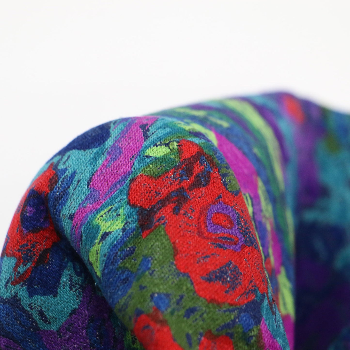 花柄 水彩 ノーカラージャケット スカート スーツ / セットアップ 長袖 総柄 Vネック 金ボタン スリット 膝丈 シルク