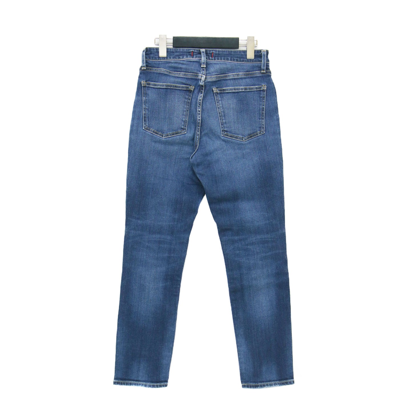 30周年 アンクル スリムテーパード ハイライズ デニム パンツ / Anniversary カーブベルト ストレッチ コットン