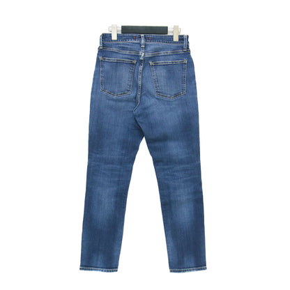 30周年 アンクル スリムテーパード ハイライズ デニム パンツ / Anniversary カーブベルト ストレッチ コットン