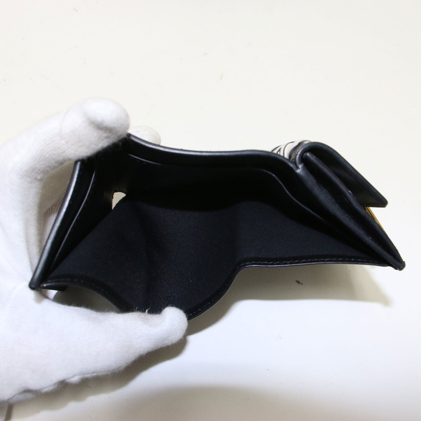 カリフォルニアスカイ ミニウォレット / 三つ折り財布 ロゴ レザー 短財布