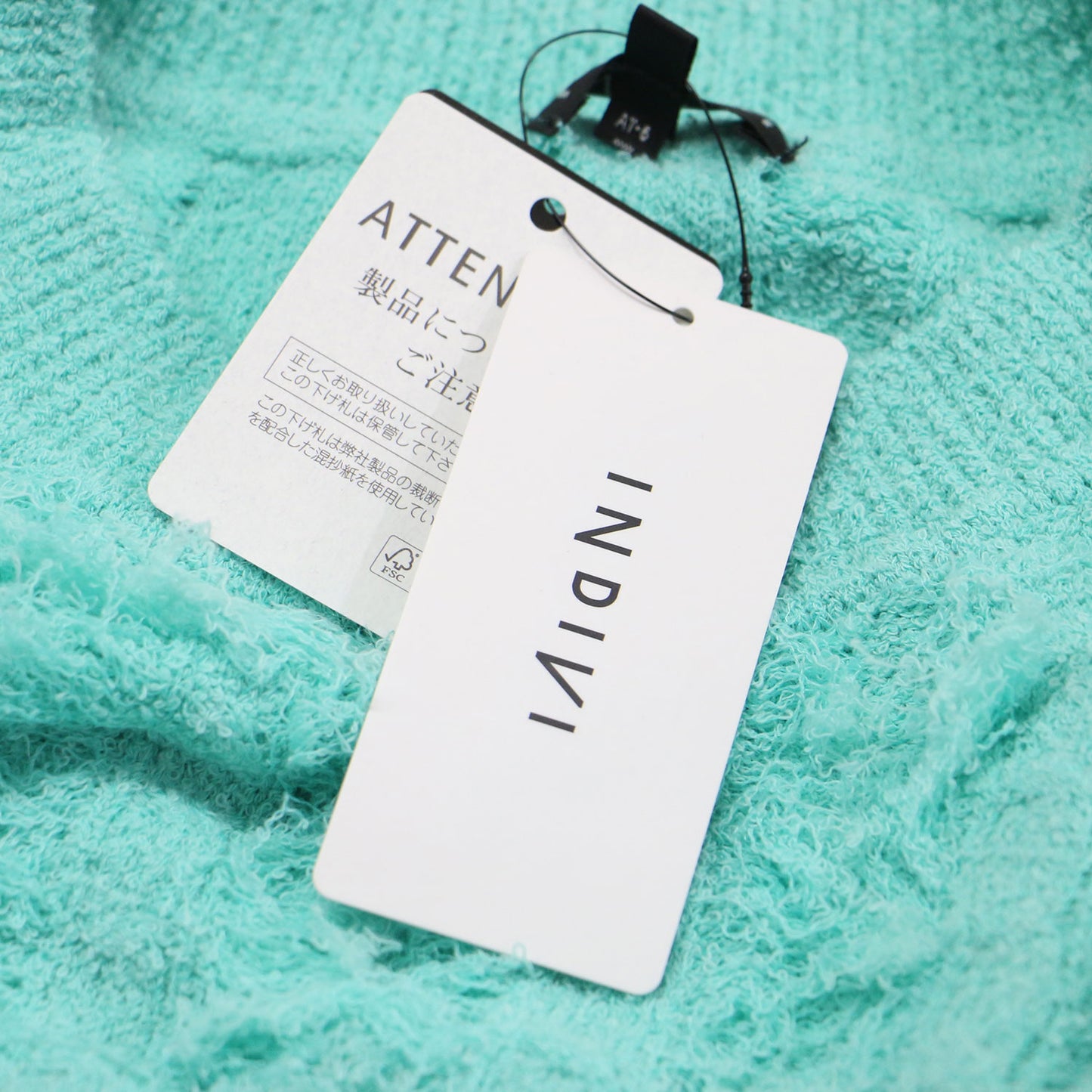 25春夏 フリンジ ジャカードニット / プルオーバー 長袖 クルーネック ドロップショルダー スリット パイル地 コットン