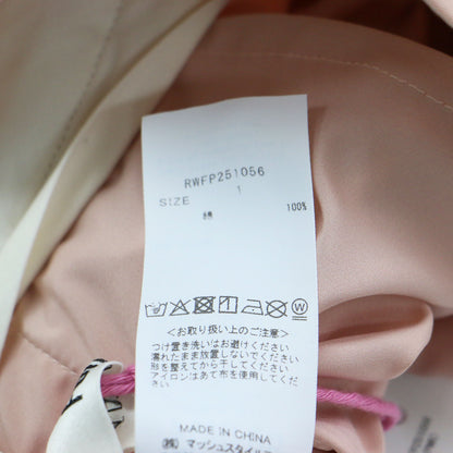 25春夏 マーベルトタックワイドパンツ / フルレングス ハイウエスト ボリューム 2way 折り返し コットン ウォッシャブル