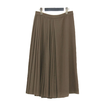 アシンメトリープリーツ スカート / NEW.POLY.PLEAT WRAP.PLEAT ラッププリーツ ロング丈 ミディ丈