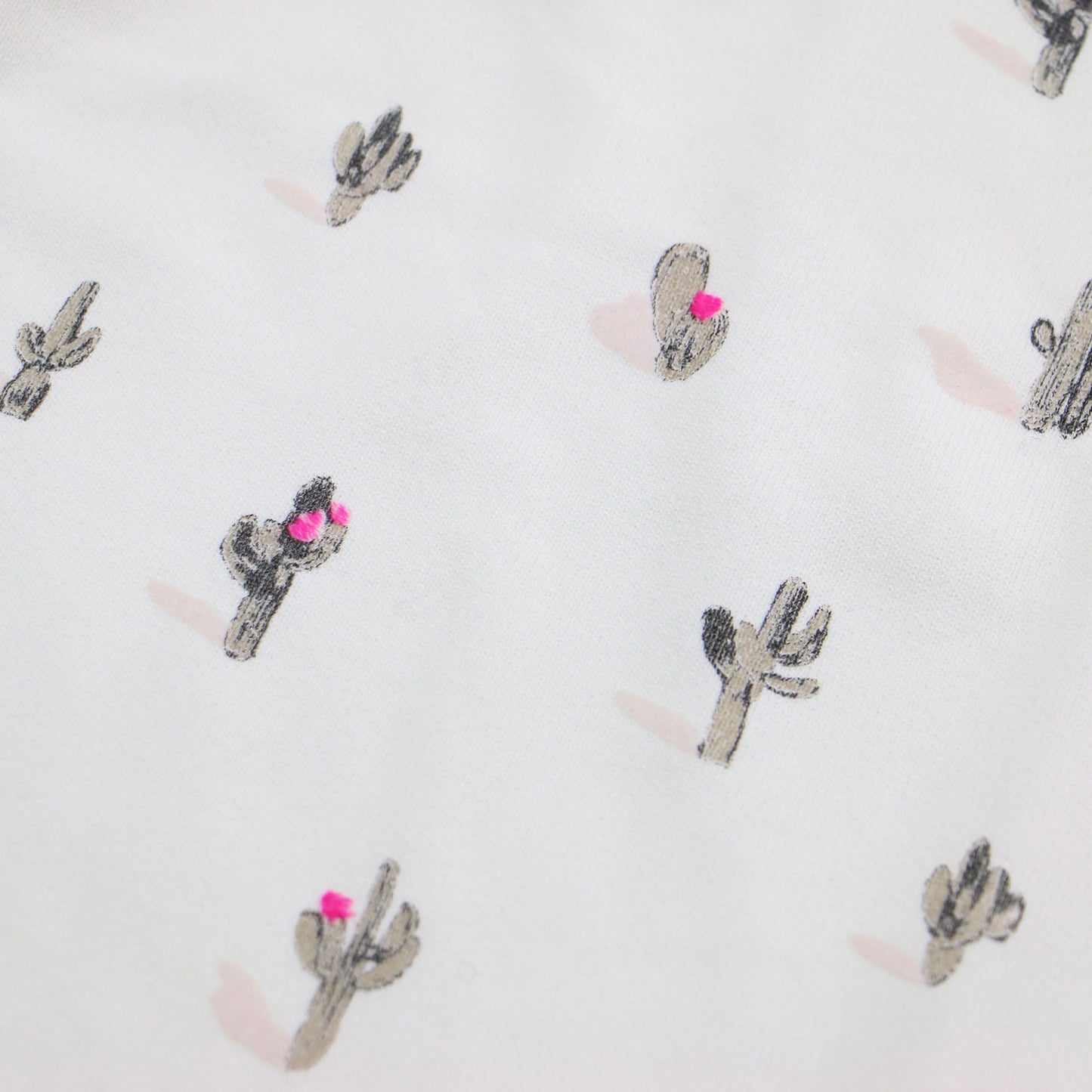 サボテン柄 ポロ プルオーバー / ニット 半袖 スリット ハイゲージ