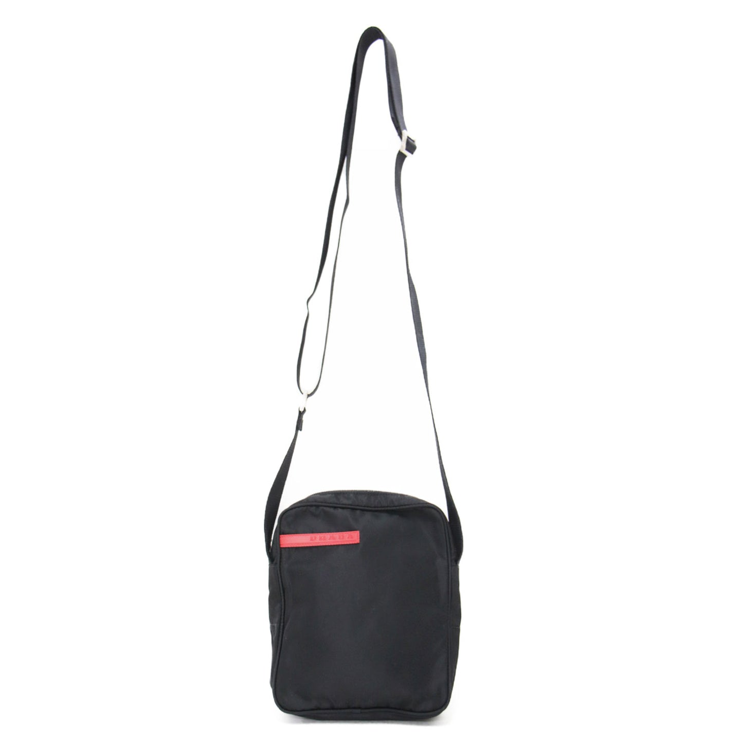 ナイロン ミニ ショルダーバッグ / ポシェット ロゴ 長方形