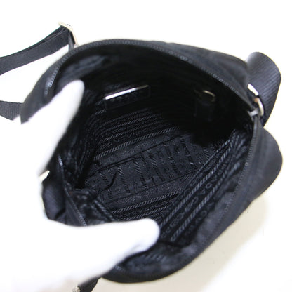 ナイロン ミニ ショルダーバッグ / ポシェット ロゴ 長方形