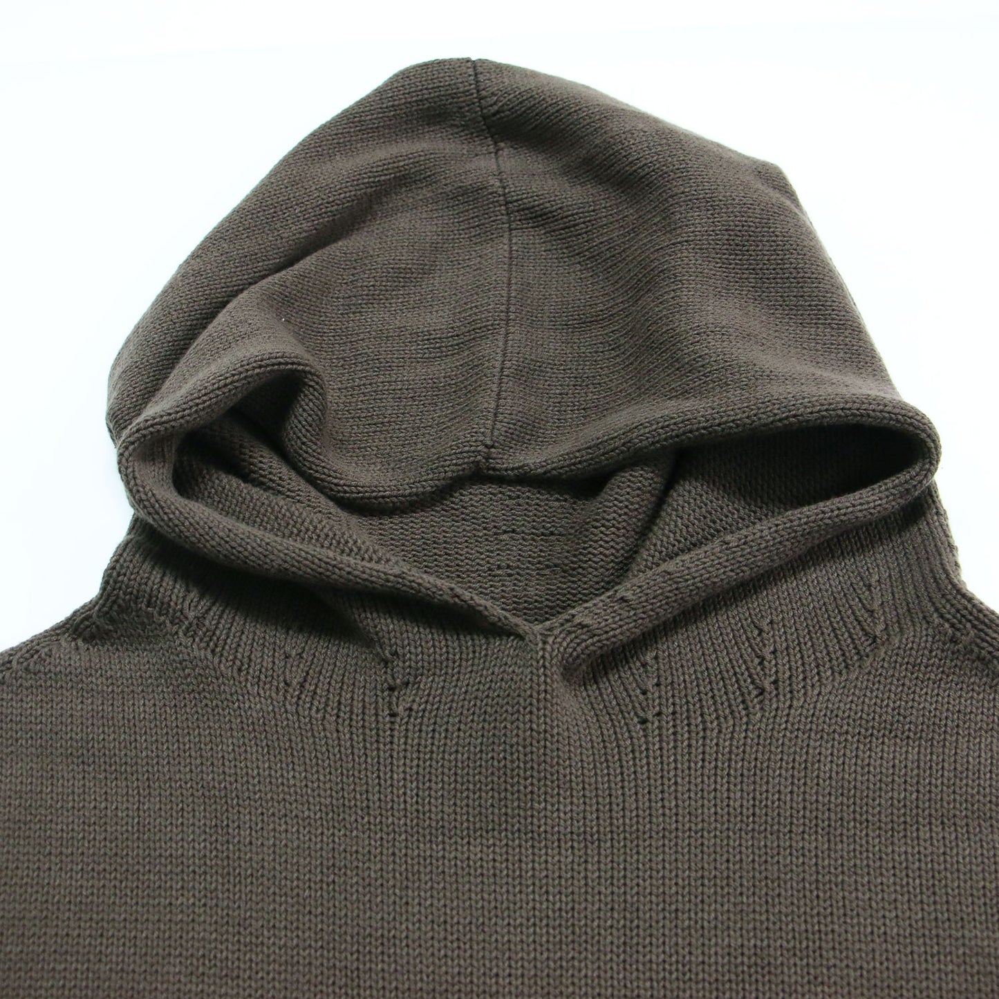 25春夏 ハイバルキー フーディ ワンピース / ニットワンピース ロング丈 ストレート リブ