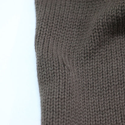 25春夏 ハイバルキー フーディ ワンピース / ニットワンピース ロング丈 ストレート リブ