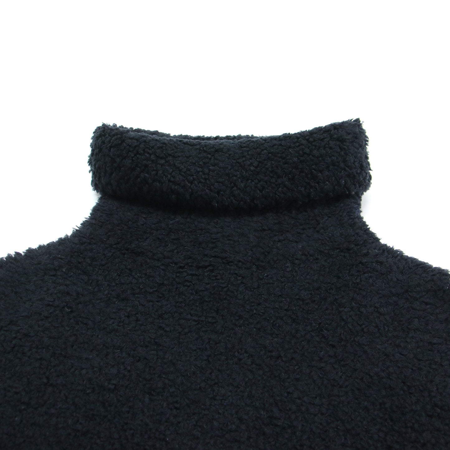 23秋冬 タートルネック ボア ベスト / Shearling Turtle Vest プルオーバー ノースリーブ ドロップショルダー ウール