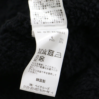 23秋冬 タートルネック ボア ベスト / Shearling Turtle Vest プルオーバー ノースリーブ ドロップショルダー ウール