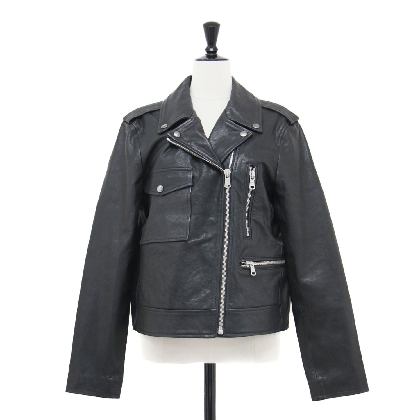 レザー ライダースジャケット / HARL LEATHER SONNY ブルゾン ジップアップ 長袖 キルティング ラムレザー