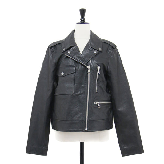 レザー ライダースジャケット / HARL LEATHER SONNY ブルゾン ジップアップ 長袖 キルティング ラムレザー