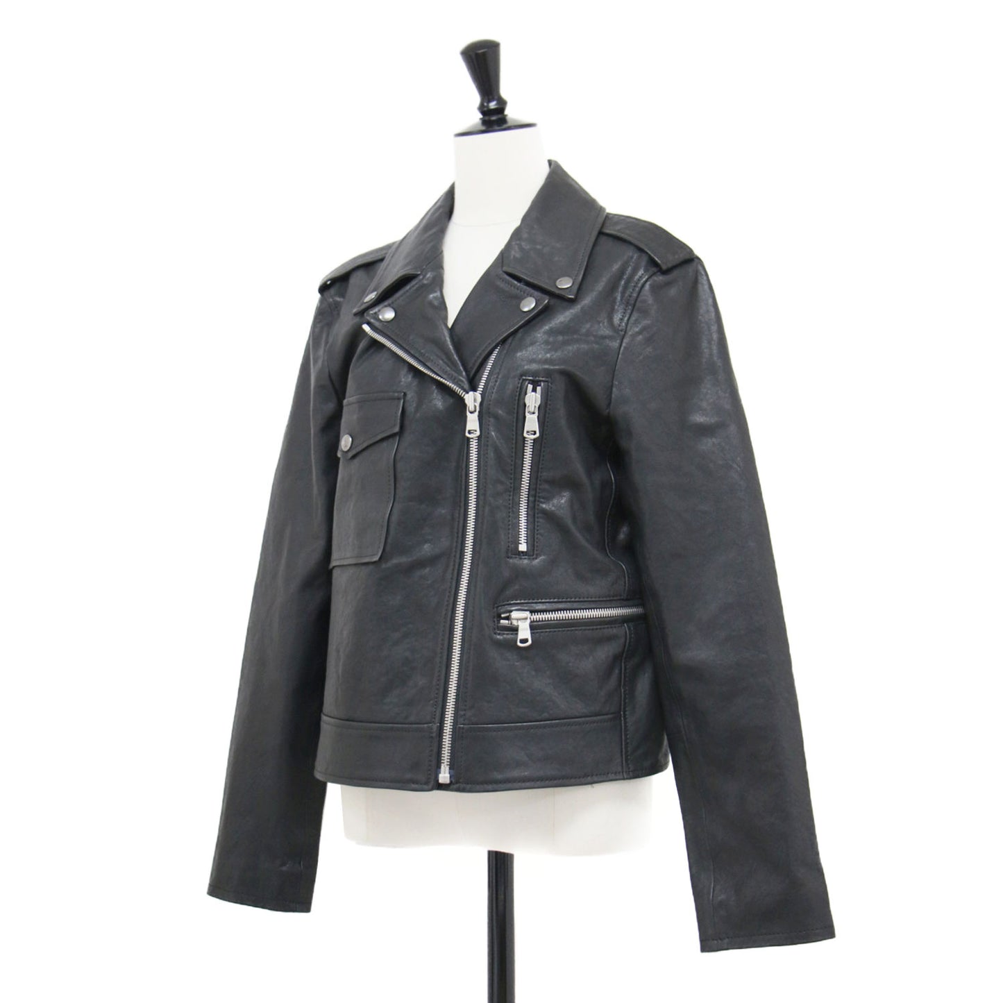 レザー ライダースジャケット / HARL LEATHER SONNY ブルゾン ジップアップ 長袖 キルティング ラムレザー