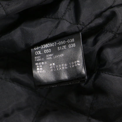 レザー ライダースジャケット / HARL LEATHER SONNY ブルゾン ジップアップ 長袖 キルティング ラムレザー