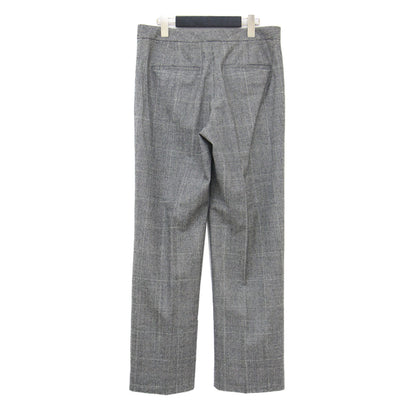 グレンチェック フランネル パンツ / Wales Flannel Misuerte クロップド丈 ストレッチ ウール