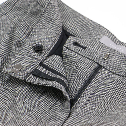 グレンチェック フランネル パンツ / Wales Flannel Misuerte クロップド丈 ストレッチ ウール
