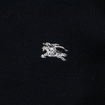 肩ボタン ロゴ 刺繍 ボートネック プルオーバー / ニット 半袖 パフスリーブ ボーダー ギャザー タック コットン