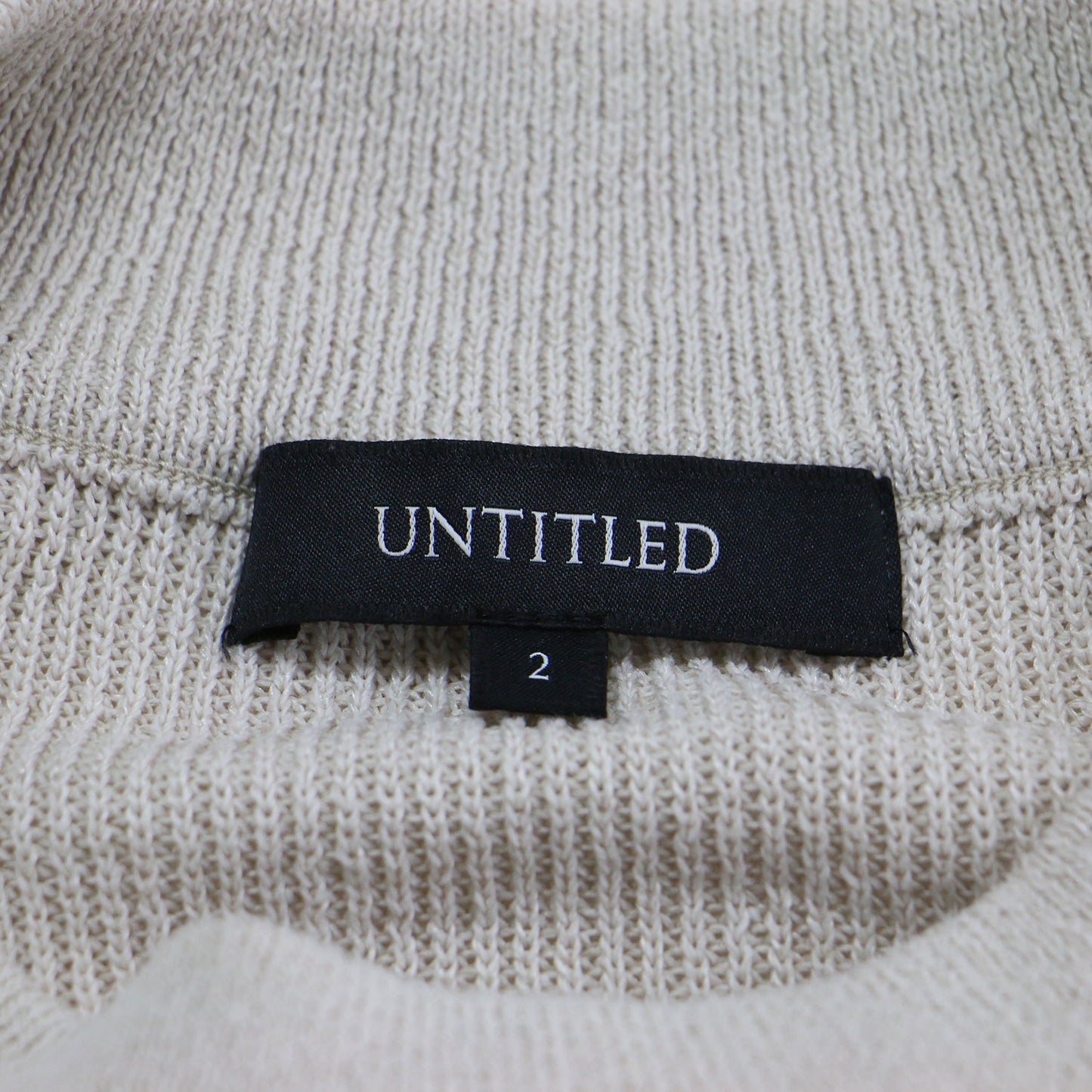 22春夏 ハイゲージ 片畦 ニット / プルオーバー 長袖 クルーネック ドロップショルダー