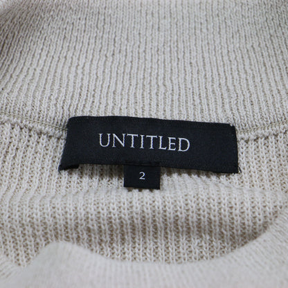 22春夏 ハイゲージ 片畦 ニット / プルオーバー 長袖 クルーネック ドロップショルダー