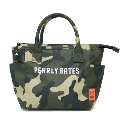 カモフラ柄 ロゴ 刺繍 カートバッグ / トートバッグ 迷彩 二コちゃん タグ 総柄
