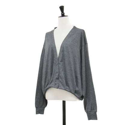 25秋冬 Vネック カーディガン / MAGGIE CARDIGAN ニット 長袖 ドルマンスリーブ タック リブ ウール