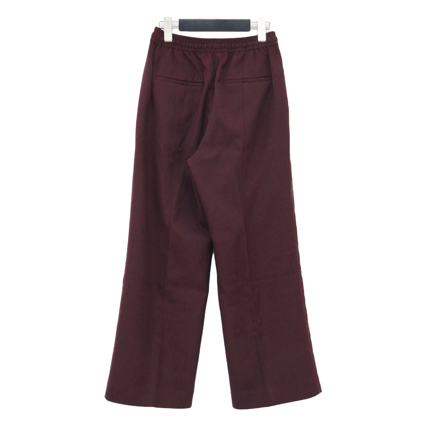 24秋冬 ツイードライク フレアパンツ / ワイドパンツ センタープレス ウエストゴム