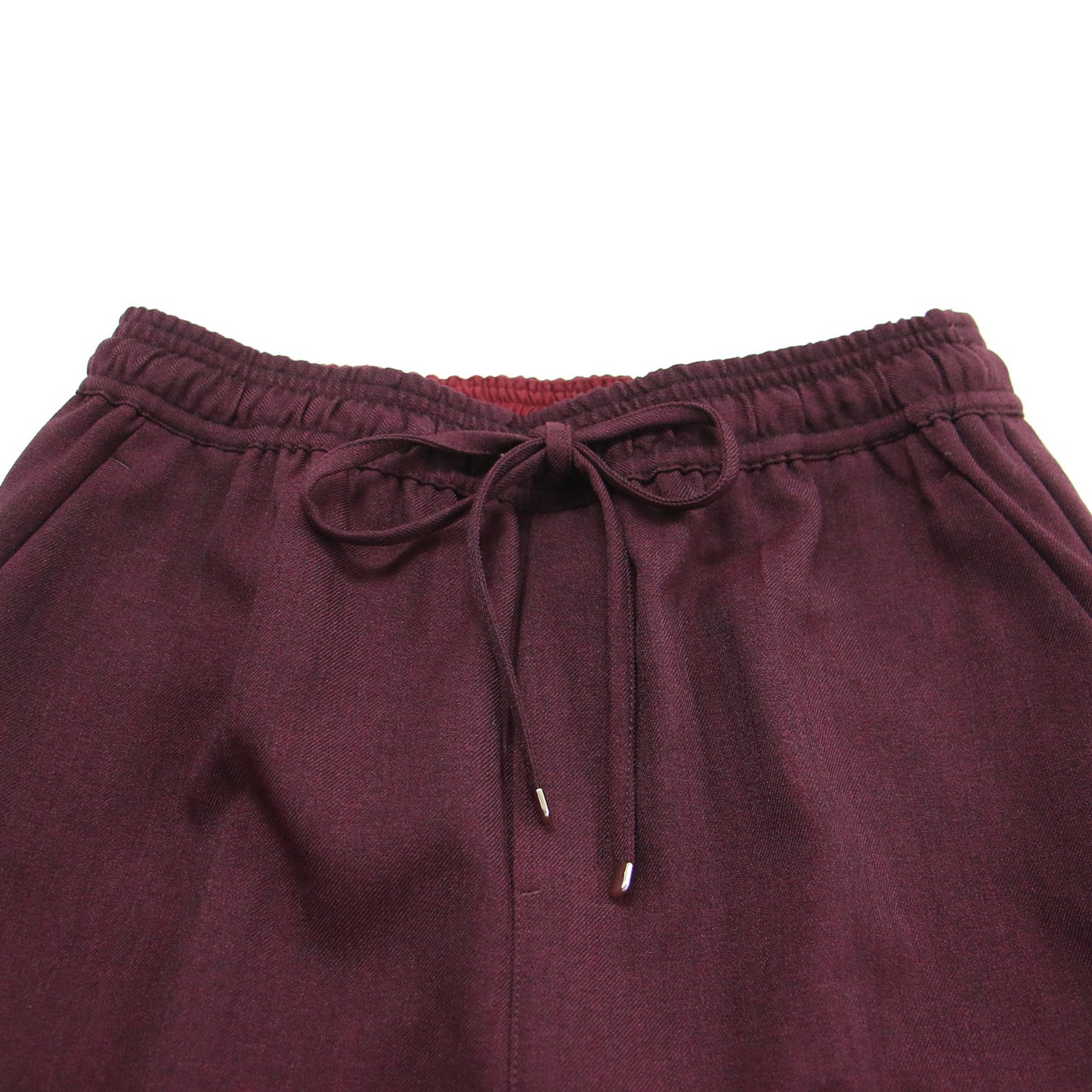 24秋冬 ツイードライク フレアパンツ / ワイドパンツ センタープレス ウエストゴム