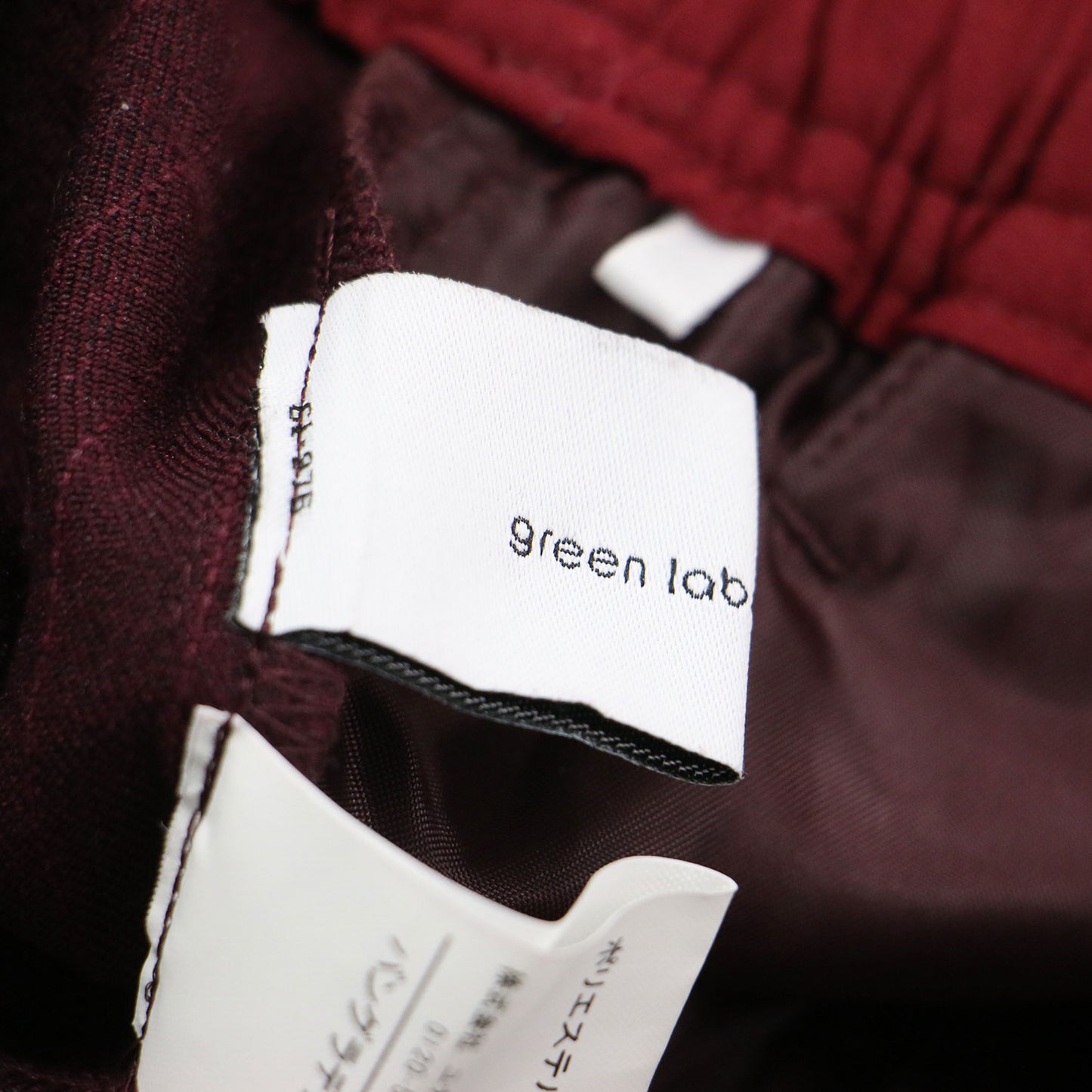 24秋冬 ツイードライク フレアパンツ / ワイドパンツ センタープレス ウエストゴム