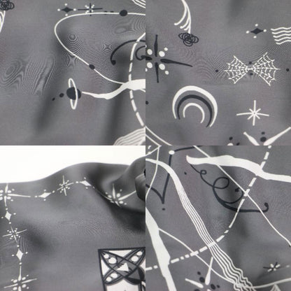 × Dr Woo 20AW 総柄 プリーツ ワイドブラウス / Bandana Print Pleats Cape Top プルオーバー ハイネック ドロップショルダー