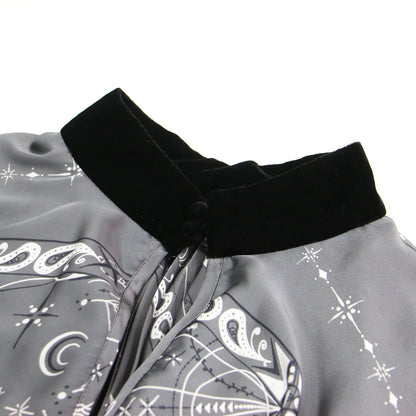 × Dr Woo 20AW 総柄 プリーツ ワイドブラウス / Bandana Print Pleats Cape Top プルオーバー ハイネック ドロップショルダー