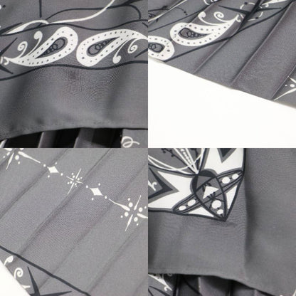 × Dr Woo 20AW 総柄 プリーツ ワイドブラウス / Bandana Print Pleats Cape Top プルオーバー ハイネック ドロップショルダー