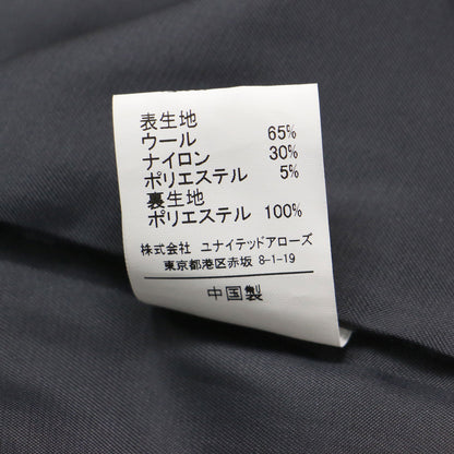 セントデールウール ノーカラー コート / SENTDALE WOOL ドロップショルダー 長袖 ボタンダウン バックスリット