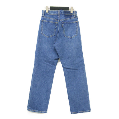 ル デニム ストレートパンツ / LE DENIM ジーンズ ストレート ノーパッチ ブランドロゴボタン コットン