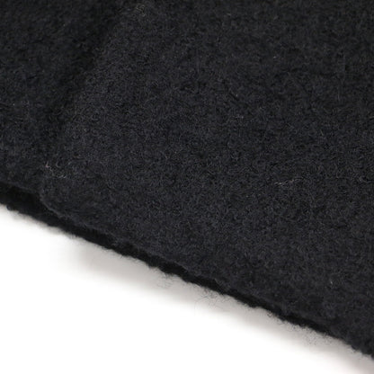 25秋冬 シープパイル ブルゾン / ジャケット 長袖 ノーカラー スナップボタン フェイクレザー