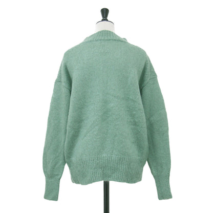 モヘア シャギー モックネック ニット / プルオーバー 長袖 ドロップショルダー ミドルゲージ ウール