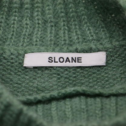 モヘア シャギー モックネック ニット / プルオーバー 長袖 ドロップショルダー ミドルゲージ ウール