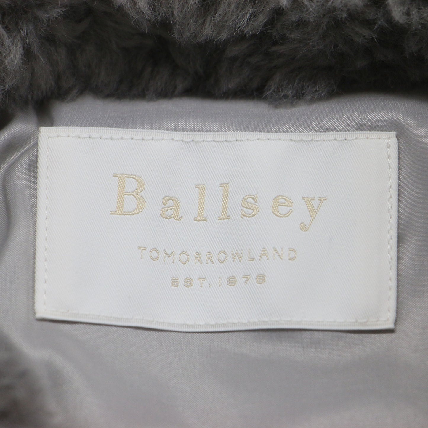 24秋冬 ランダムファー ショートベスト / ジレ クルーネック クロップド丈 パフシルエット